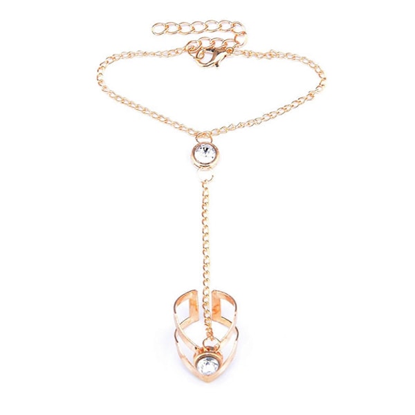 Dam Ring Armband Enfärgad Legering Geometrisk Rhinestone Inlagd Dam Kedjering för Bal