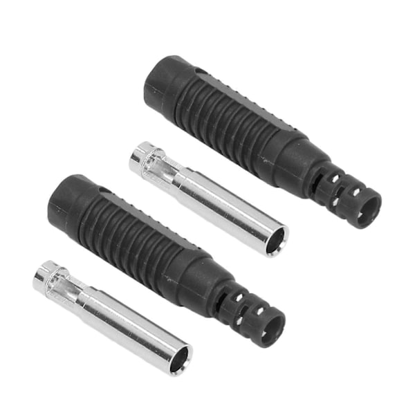 10 Sæt Banan Hun Socket Messing PA Jack Stik Isolationsrør Tryk Pasform Adapter J.10031Sort