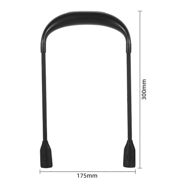 LED Leselys for Nakke med Bøybar Arm, Dimbar Lysstyrke, Flimmerfritt, Øyevennlig, Lett Fiske Lampe