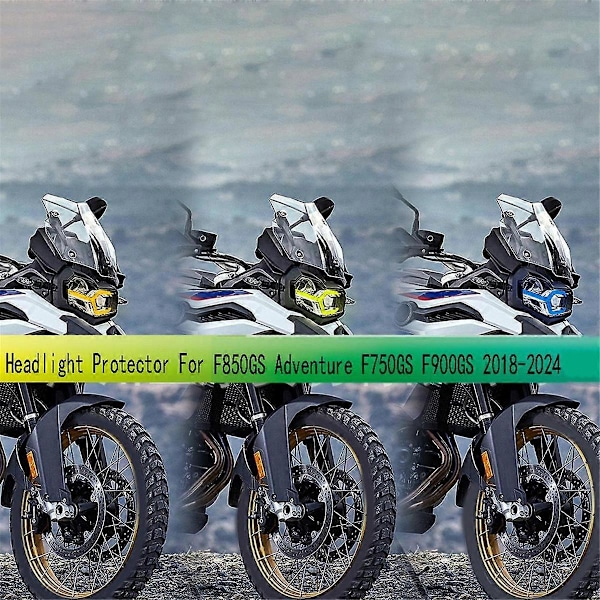 Orange Strålkastarskydd för F850GS Adventure F750GS F900GS 2018-2024 Huvudljus Transparent Skyddskåpa