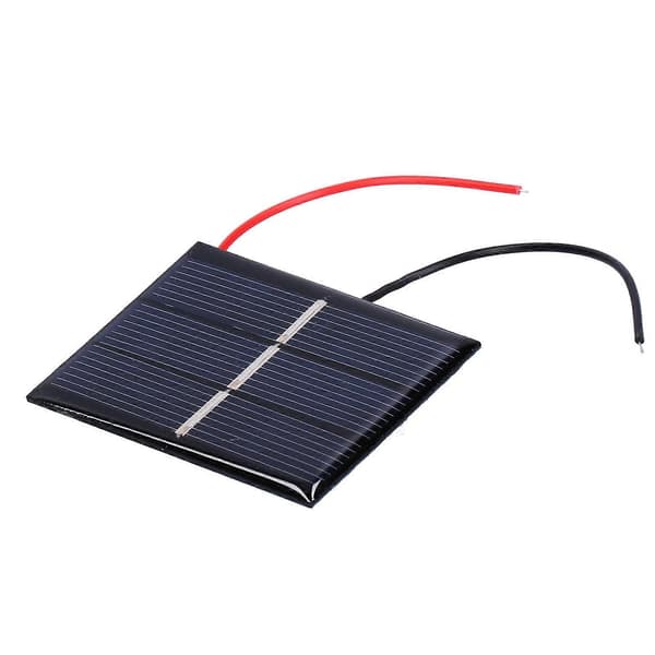 4 st Solpaneler Hög Konverteringsfrekvens Effektivitet Utgång Solpanel med Kabel för Belysning 0.4W 1.5V