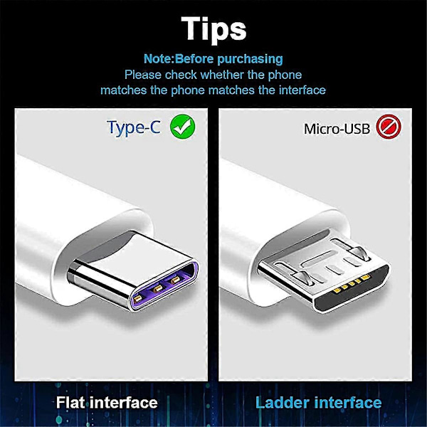 Car Carplay-kabel USB A till USB C för Carplay USB C-sladd Billaddarkabel Ersättningssladd 0,9 meter