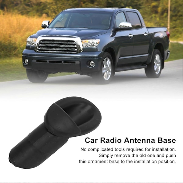 Bilradioantenne Montert Base Bezel 86392?0c040 Antenne Ornament Erstatning for Tundra 2007?2013