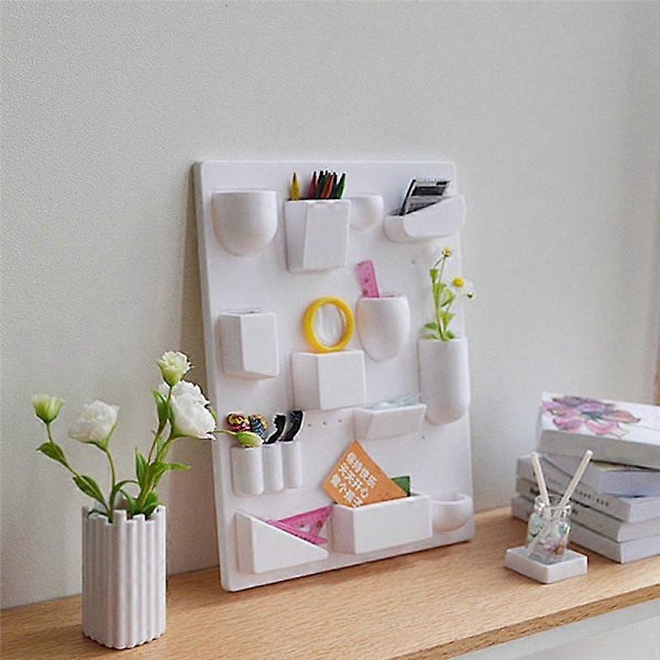 1/6 mittakaavan miniatyyri säilytysteline kodin sisustukseen Barbien huonekaluasusteille, 3