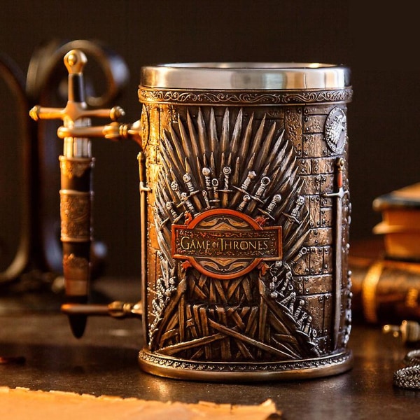 Game of Thrones Mugg Bägare Rostfritt Stål Resin Vinglas color15