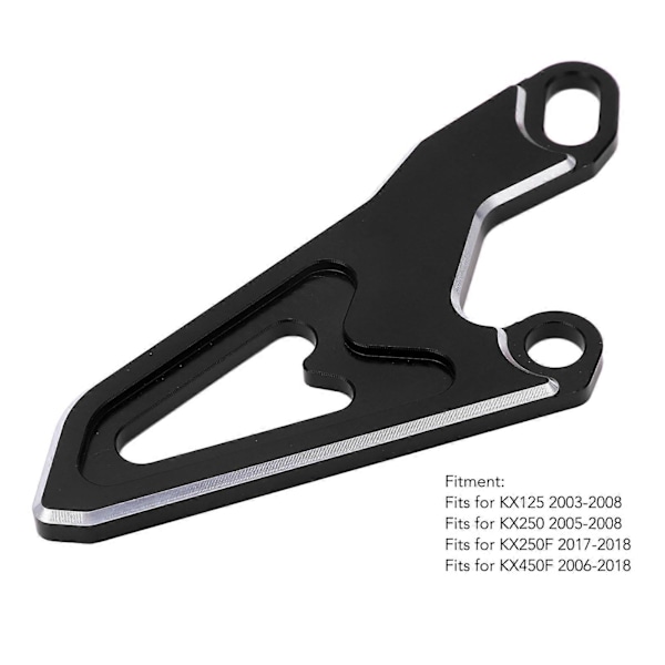 Moottoripyörän eturattaan suojus metallinen ketjukotelon suojus KX125 KX250 KX250F musta