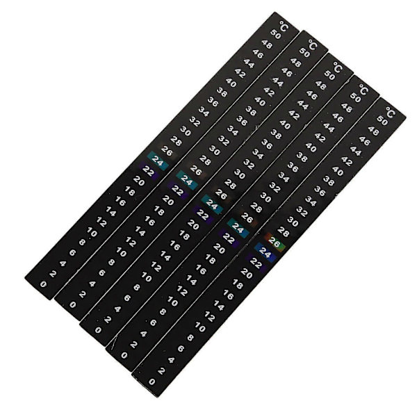 5 stk. selvklebende termometerstripe for brygging og fermentering