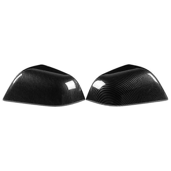 2 stk. Karbonfiber Dør Sidespeildeksel Trim Støping Passer for Tesla Model 3 2018-2019
