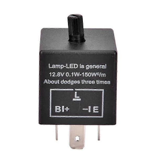 Elektronisk LED Justerbart Blinkrelæ til Blinklys CF13 JL-02 til Bil Motorcykel