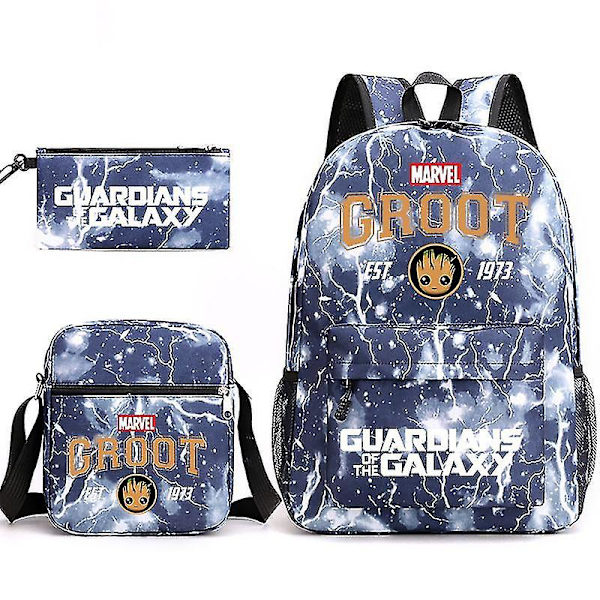 Guardians Of The Galaxy 3-pack Ryggsäckar Cartoon Barn Pojkar Flickor Skolväska Lättvikts Studenter Vattentät Kapacitet Mochilas style 33