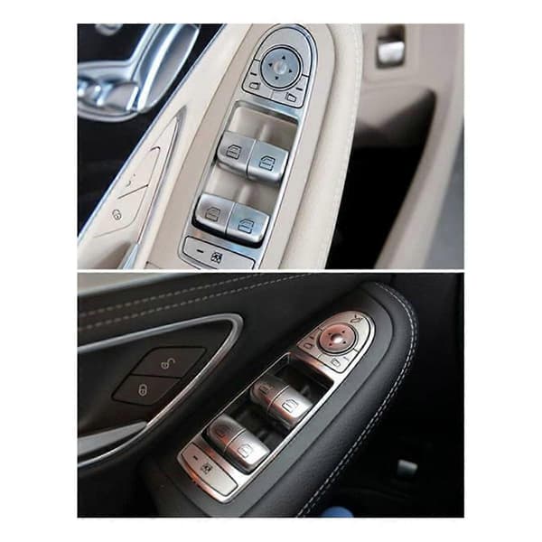 2 Set Dörrfönster Glaslyftare Kontrollknapp för C-Klass W205 GLC W253