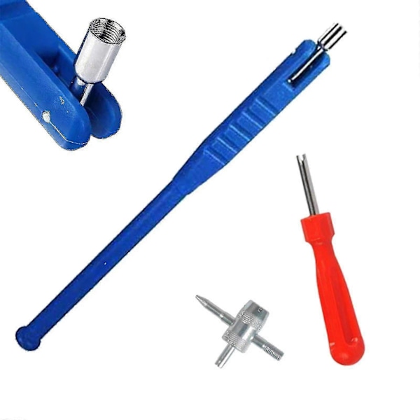 43/23 Delar Bil Däckventil Reparationsverktyg Kit - Inkluderar Däckventilborttagare Ventil Reparationsverktyg 43pcs