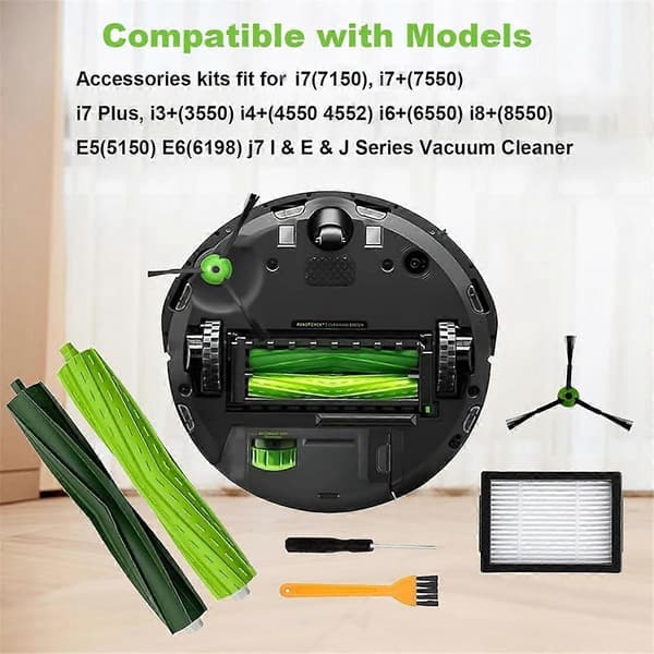 For I3 I3+ I7 I7+ I4 I6 I6+I8 I8+/Plus E5 E6 E7 J7 I E &J Serie Støvsuger Børste Filtre