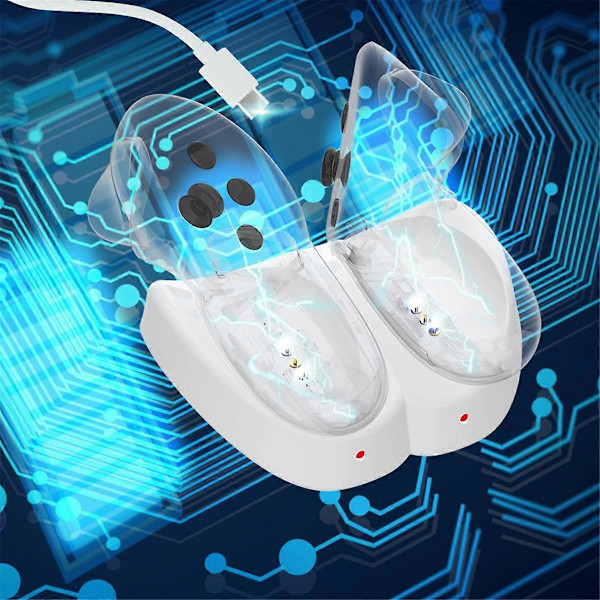 VR Laddstation VR Headset Kontroller Laddställ Laddbas för 3 VR-Tillbehör