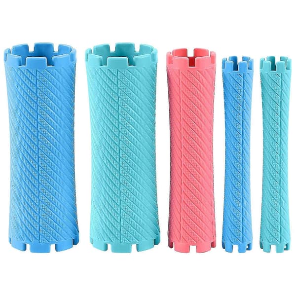 100 st/set 10 Storlekar Hår Permanent Spolar Kit Kall Permanent Bar Plast Locktänger Rullar Set Våg Fluffig C-yuyu