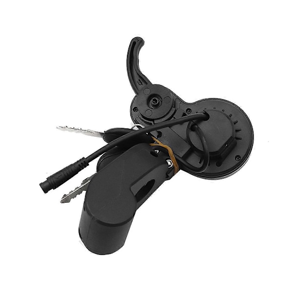 TF-100 LCD Display Gasreglage Mätare Instrumentpanel 6PIN Brytare med Elektriskt Dörrlås Nyckel för Elscooter