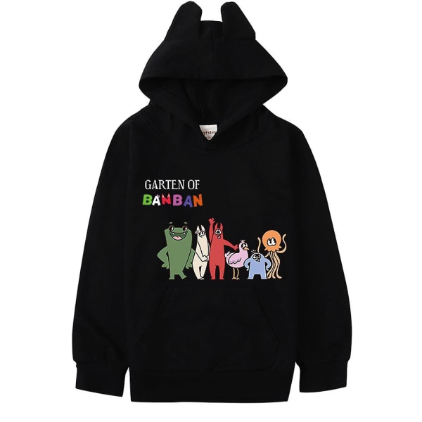 2023 Barn Trädgård Banban Hoodie Toddler Flickor Garden Of Ban Ban Kläder Baby Boy Långärmad Hoody Sweatshirt Barnkläder black 100cm