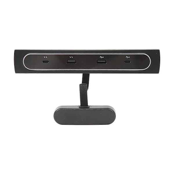 Centerkonsol USB Hub Dockningsstation 4 i 1 USB LED Hub Multiport Laddare Driven Splitter Ersättning för Tesla 3 Y 2021 och senare