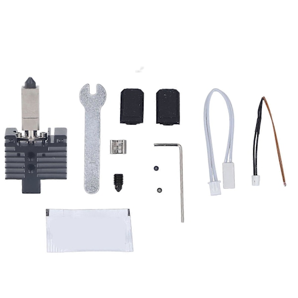 Extruder Hotend Kit Avtagbar 0,4 mm Härdat Stål Munstycke Uppgradering Hot End Kit för Bambu Lab X1 P1P 3D-skrivare