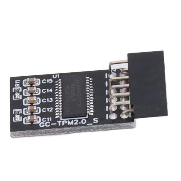 TPM 2.0 Modul LPC SPI 12Pin Fjernkort Krypteringssikkerhetskort Tilbehør for GIGABYTE