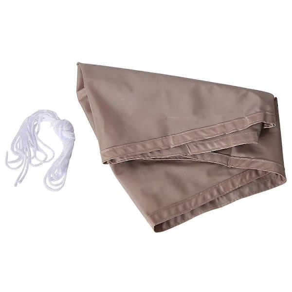 Vanntett solseil for hage, rettvinklet trekantmarkise, anti-UV svømmebassengtak, khaki, A