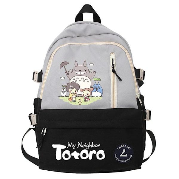 Ghibli Totoro Skolväskor för Pojkar och Flickor, Tonårsflickor, Kawaii College Student Bokväska, Ryggsäck, Dam Laptop Ryggsäck style 18