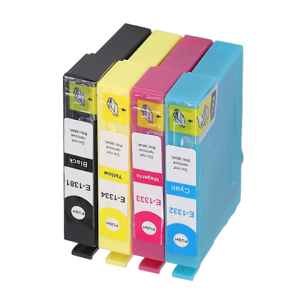 4 stk. blækpatroner Sort Cyan Magenta Gul Glat Nøjagtig Klar Anti Fade Printer Blækpatron til Stylus T1381 T1332 T1333 T1334