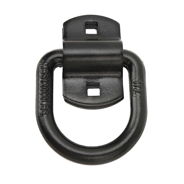 4 stk. Trailer D-ring 12000Lbs Sort Robust Stabil Pålidelig D-ring Surringsanker til Lastbiler Offroad Køretøjer SUV'er