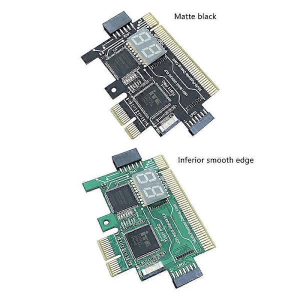 TL611 PRO Diagnostisk Kort, Pcie Diagnostisk Kort til Desktop Pci Bundkort til Desktops og Bærbare Computere (Sort)