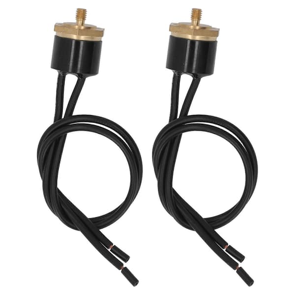 2 stk. Termostatbryter Vanntett Ingen Lysbue KSD301 Termisk Kontrollbryter med Ledning 250V M4 20