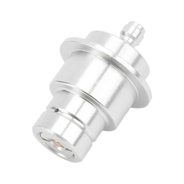 CO2 Adapter Aluminiumlegering 0,3in Hurtig Afbrydelse Slidstærk Høj Hårdhed Sodavandsmaskine Konnektor Sølv
