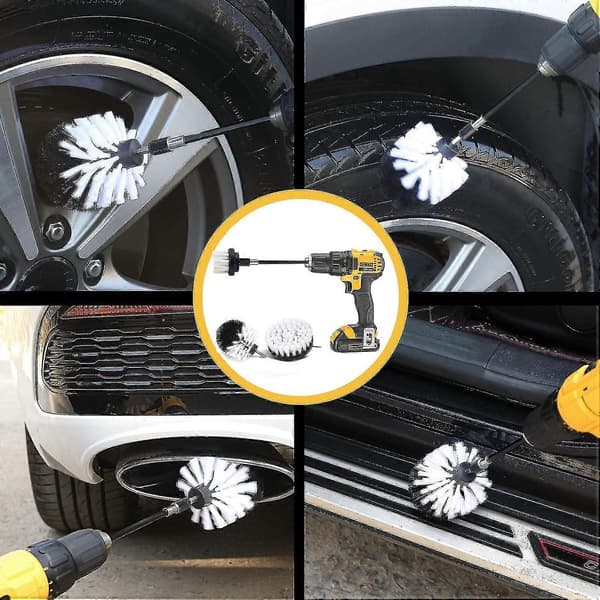 16 kpl Power Scrubber -sarja autojen puhdistukseen