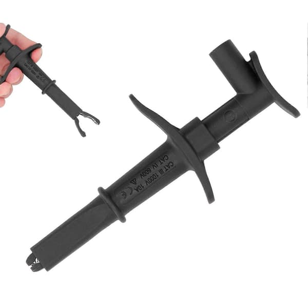 Krokodilleklemme Testkrog Special til Multimeter Præcis Detektering Reparation 30043Sort