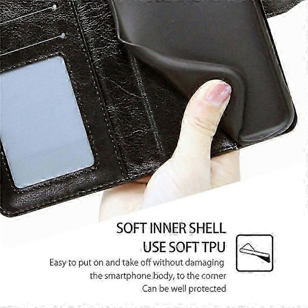 Læderetui til Samsung Galaxy A15 4G/5G Telefon Cover med Wallet StandP20211224630 Style B