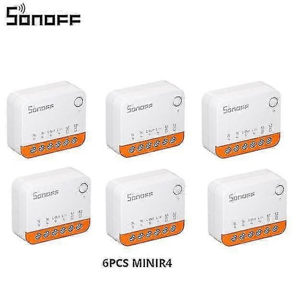 1-20kpl Sonoff Mini R4 Wifi Kytkinmoduuli Älykäs Wi-fi 2-suuntainen Kytkin Älykäs Koti Toimii R5 S-mate 6pcs