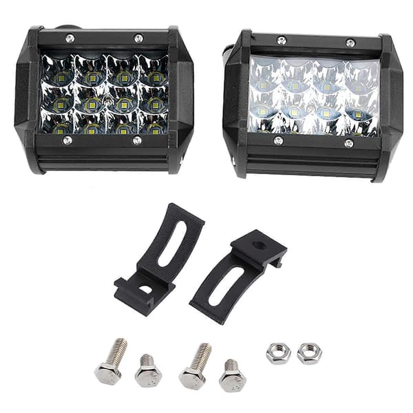 1 Par 4 tum 4-Rad 36W LED Universal Arbetsbelysning Extraljus Bil Lastbil Modifiering