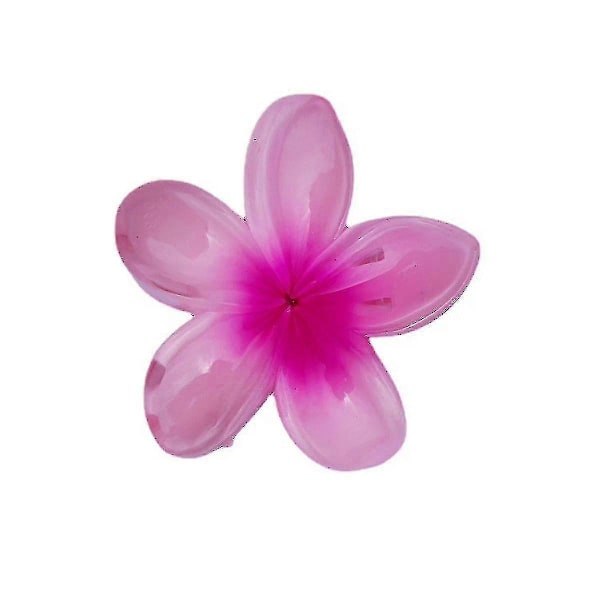 6 stk. Imitasjon Bauhinia Blomst Hårklype, Plumeria Blomst Hårnål Bade Hårklype Plate Hårnål Hårtilbehør, Lilla Lykkebringende