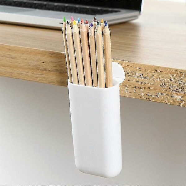 2 stk. Kreative Påsættelige PC Skærm Pen Holder Skrivebord Opbevaringsbokse Skrivebord Pen Blyant Organizer Kontor Opbevaring Skole Papirholdere Qyroadwolf