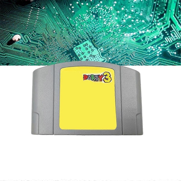 For N64 Spill for 3 Klassiske Spillkort 64 Bit Videospill USA Engelsk Versjon