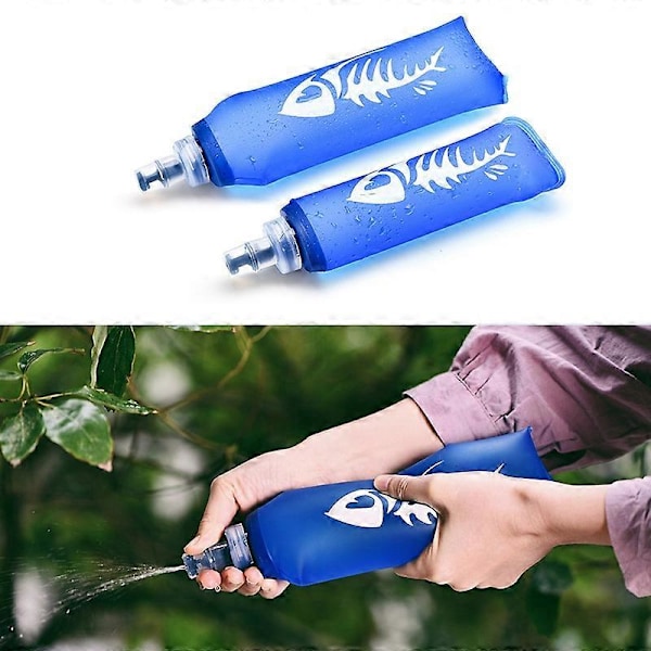 500ML Mjuk Vattenflaska Hopfällbar TPU Vattenflaska för Löpning Marathon Vandring och Cykling