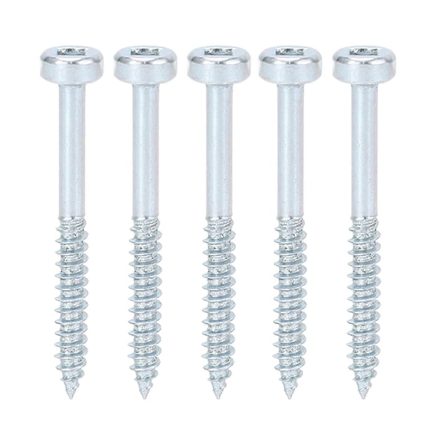 100 st Fyrkantsskruv Självgängande Skruv Förzinkad Fin Gänga Självgängande Skruv 38mm 1?1/2in