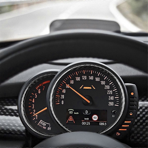 Ekte Hard Carbon Fiber Turteller Klistremerker for MINI ONE S JCW F54 F55 F56 F57 F60 Bilinteriørtilbehør