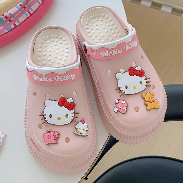 Söta Sommar Kawaii Mode Tofflor Y2K Plattor Höjande Sandaler Flickor Födelsedagspresent 2023 Nya Olivine 5