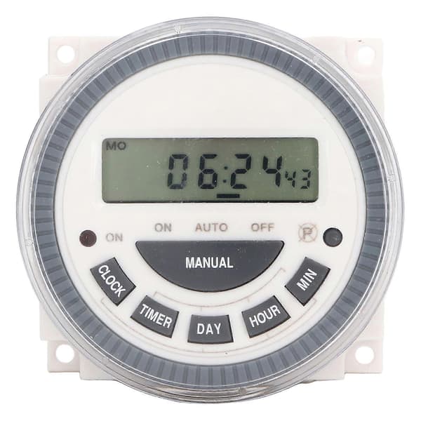 Digital Programmerbar Timer NO NC Hög Noggrannhet Tidskontroll Strömbrytare Relä AC200?250V
