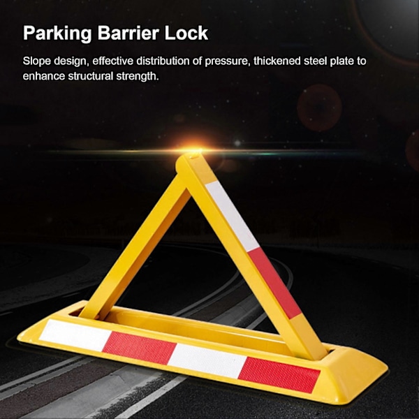 Triangulärt Parkeringslås Kallvalsad Stålplåt Förtjockning Höghållfast Parkeringsplatslås