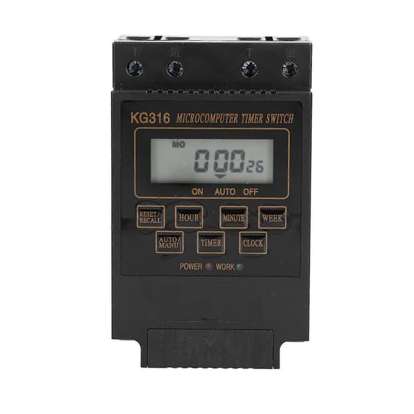 110V Timer Switch Kg316t Automatisk Timerkontroller 10A för Utomhus Gatubelysning