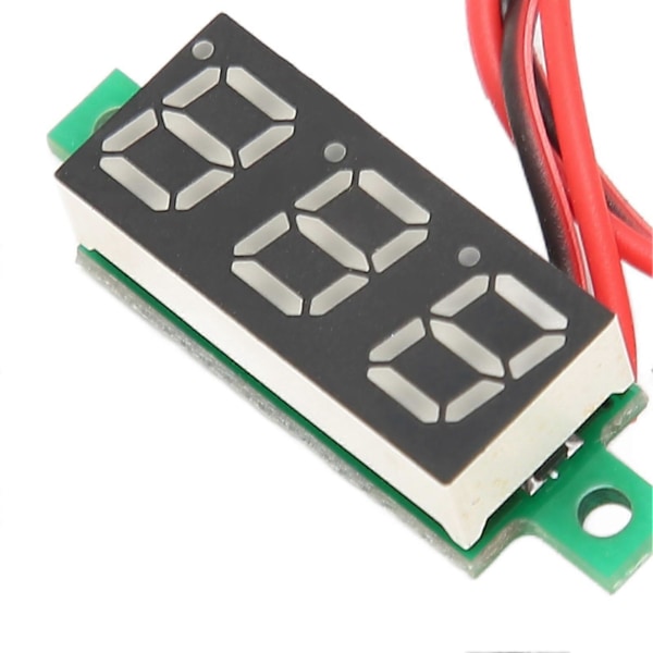 Voltmeter 0.28in Digital Display Volt Spændingsmåler 2 Ledninger DC4?30V til Måling