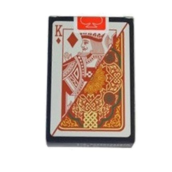 Pelikortit Muoviset Baccarat Hold'Em Pokeri Kortit PVC Pokerit Vedenpitävät Kestävät Korttipeli-Punainen