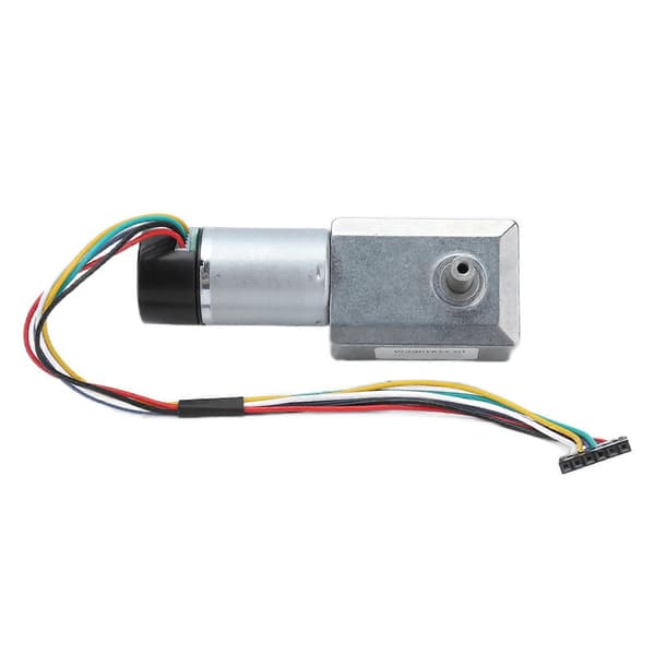 JGY?370 DC Snekkegir Motor Gir Motor med Encoder Biaksial 14mm Utgangsaksel DC 24V