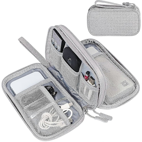 Elektronisk arrangør, kabelarrangørveske, etui for elektronisk tilbehør White